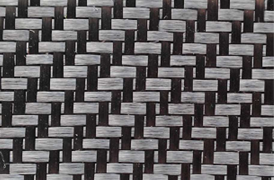 EC2D carbon fiber weave sample